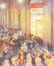 Umberto Boccioni -  Rissa in galleria